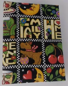 FAMILY FRIEND HANDCRAFTED UPCYCLED FABRIC PHOTO ALBUM 100 4X6 PICS 200 BIZ CARDS - Picture 1 of 8