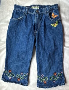 Gasoline Jeans Butterfly Embroidery size 8 - Picture 1 of 6