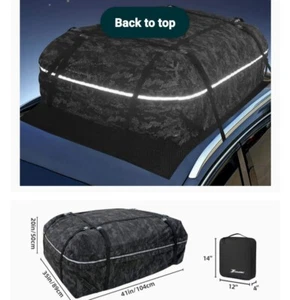 Roof Bar Carrier Bag In Black. (17cu.ft) - Picture 1 of 6