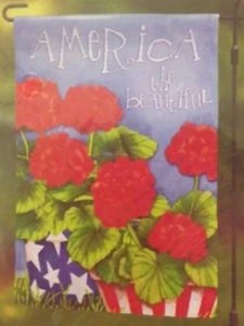 NEW BETTER HOMES & GARDENS *America Beautiful* Large House Garden Flag 28" x 40" - Picture 1 of 1