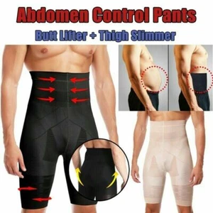 Fajas Para Hombres Men High Waist Tummy Control Underwear Boxer Shorts Panties - Picture 1 of 19