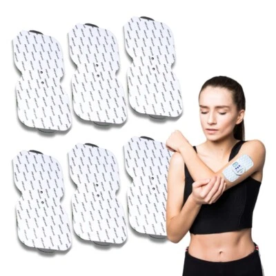 HEALTHCARE WORLD 6 x MINI TENS REPLACEMENT TWIN STUD ELECTRODE PADS