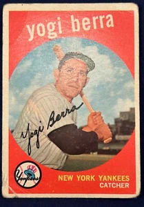 1959 Topps #180 Yogi Berra HOF Vintage Card MLB New York Yankees Catcher - Picture 1 of 9
