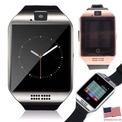 Women Men Bluetooth Smart Watch Camera Call Text Music Playing For Android Phone