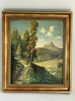 Ölgemälde  Schlesien R. Kolbe Grafschaft Glatz  Passendorf Pasterka Radków . - Bild 1 von 4