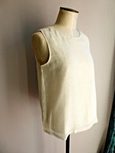 MONOPRIX Top weiß ärmellos leicht Polyester Viskose schick und schlicht Gr. 38 40 - Bild 1 von 11
