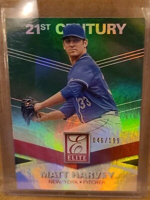 2015 Matt Harvey /199 Panini Elite Green 21st Century  - Image 1 of 2