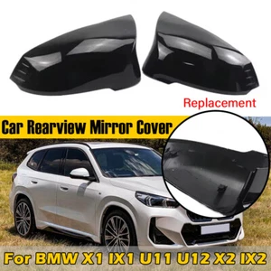 Gloss Black Replacement Rearview Mirror Cover Caps For BMW X1 IX1 U11 U12 X2 IX2 - Bild 1 von 9