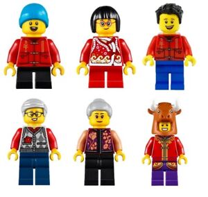 New Lego Story of Nian (80106) - ONLY mini figures with accessories