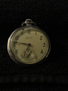 Gruen Pocket Watch 17 Jewels 1920's - 1930's Needs Cleaning Used - Picture 1 of 2