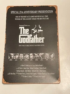 The Godfather Movie Special 25th Anniversary Presentation 8" x12" Metal Tin - Picture 1 of 2