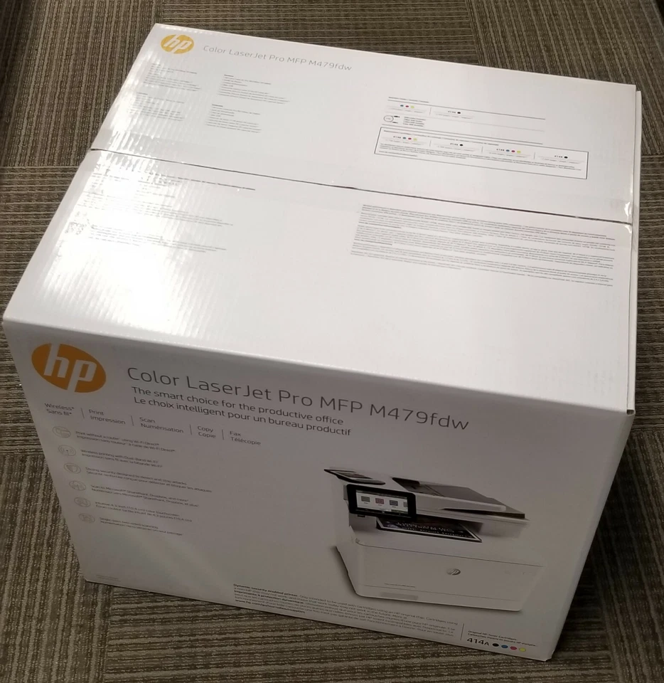 HP Color Wireless All-In-One LaserJet Pro MFP M479fdw (W1A80A)+ FULL HP WARRANTY - Image 1 of 1