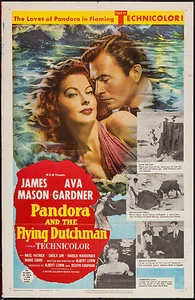 Poster Pandora and the Flying Dutchman 1951 27"x41" VF 7.5 Ava Gardner - Picture 1 of 1