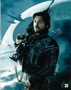 Diego Luna Autographed 11x14 Photo Star Wars Signed Beckett BAS Witnessed - Picture 1 of 1