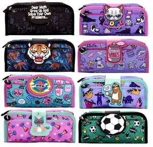 Silikon Patch Kinder Federmäppchen Reißverschlussfächer groß Schreibwaren Etui Teen - Bild 1 von 29