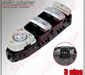 Pack of 1 For Mercedes-Benz GLC300 16-18 Master Power Window Switch Driver Side - Picture 1 of 7