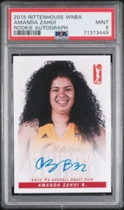 2015 Rittenhouse WNBA Rookie Autograph Amanda Zahui B PSA 9 Minnesota Gophers - Picture 1 of 2