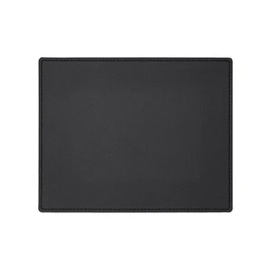 Mauspad Echtes Leder Schwarz - Mousepad Eckige Ecken - Handwerkliche Nähte - Bild 1 von 2