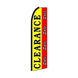 Clearance Sale Swooper Flutter Feather Flag | 3ft W x 11.5ft Tall - Picture 1 of 3