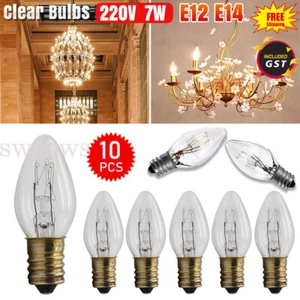 2/8/10 PCS 7W 220V E12/E14 Clear Bulbs Night Light Replacement Bulbs Home Decor - Picture 1 of 13