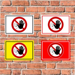 Schild - Betreten verboten! Stophand - in 4 Größen -Kein Zutritt -S00355-001 - Bild 1 von 5