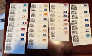 Lot Of 33 First Day Covers US Stamps 1976 State Flags - Picture 1 of 11
