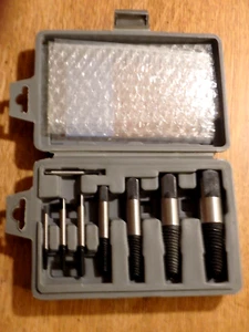 8pc Screw Extractor Easy Out Broken Stud, Damaged Pipe Remover - Bild 1 von 3