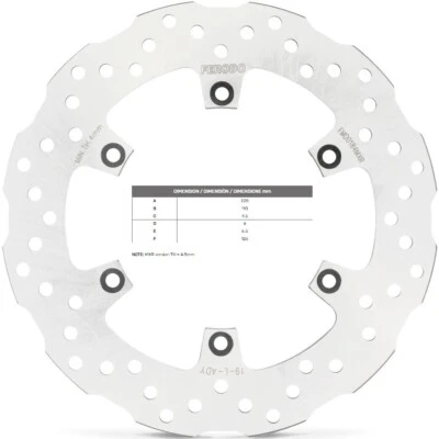 DISCO FRENO POSTERIORE FERODO HUSABERG FX 650 E 2001 2002 2003 2004 2005 Foto 1 de 4