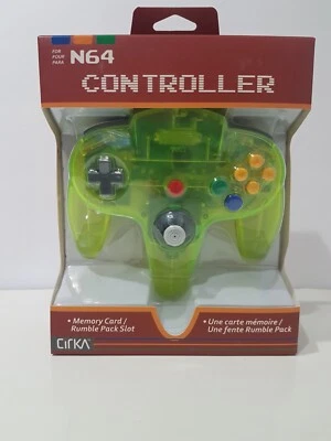 Cirka N64 Gamepad Controller Nintendo 64 - Jungle Lime Green [Brand New!] - Image 1 of 4