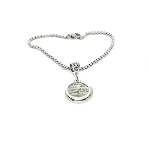 Senfkörner Schrift Bettelarmband, Glaubensschmuck, christliches Geschenk, Matthäus 17 - Bild 1 von 1