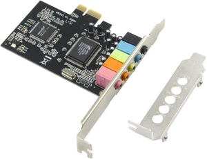 5.1 Internal Pcie Sound Card for PC Windows 8 7 with Low Profile Bracket, 3D Ste - Picture 1 of 12
