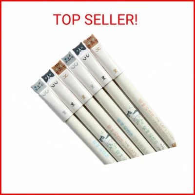 Paquete de 6 bolígrafos de gel GANSSIA colorido diseño gatos 0,38 mm bolígrafos de tinta negra Foto 1 de 2