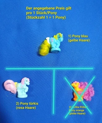 Mein Kleines Pony Petite Piccolo Ponies G1 80er Vintage Figur Ponytail My Little - Bild 1 von 4