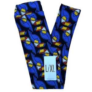 NUOVI leggings Lularoe bambina L/XL (taglia 8-14) tucani colorati uccellini burrosi morbidi - Foto 1 di 11