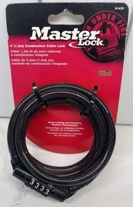 NEW Master Lock 8143D Combination Bike Lock, 4 ft long, Black - Picture 1 of 2