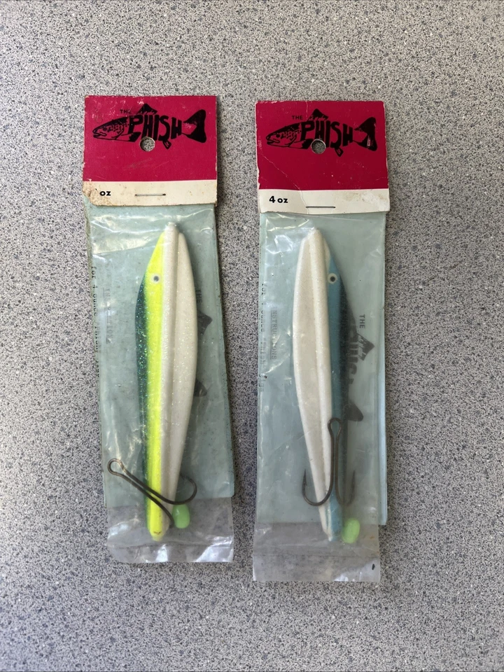 Plantilla de pesca de bacalao salmón “The Phish” rara de colección - estilo bomba zumbido- 4 OZ Foto 1 de 4