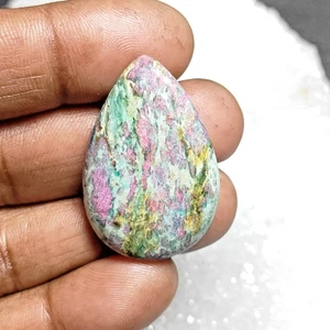 Rubino fucsite cabochon rubino verde naturale zoisite pietra preziosa sfusa 45 ct. ME-14343 - Foto 1 di 3