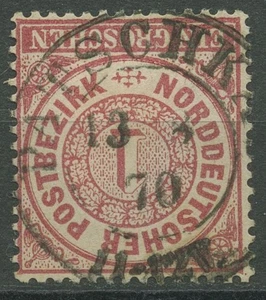 Distrito postal del norte de Alemania NDP 1869 1 centavo 16 con sello PR-K2 PATSCHKAU - Imagen 1 de 1