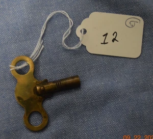 Antique Brass Clock Key #6                                              item #12 - Picture 1 of 1