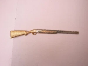 Over Under Double Barrell Shotgun Rifle Vintage HICKOK Tie Bar Clip bird hunter - Picture 1 of 6