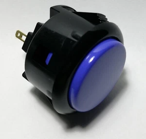Sanwa Push Button OBSF-30-K/DB - GENUINE product - Arcade Controller - Picture 1 of 1