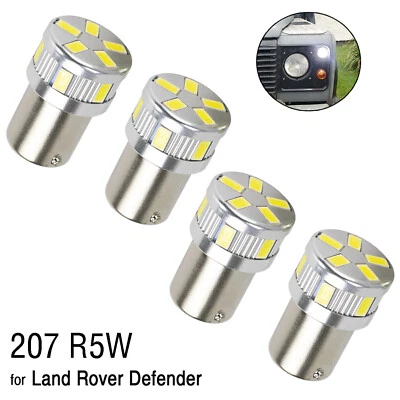 4pcs 12V-15V DC Auto 1156 BA15S Weiß 11 LED SMD Seitenlicht Blinker Birne Lampe - Bild 1 von 4