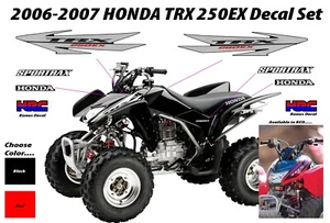 2006 2007 Honda TRX 250ex Decal Graphic Sticker OEM kit Mark Set SPORTRAX 250 EX - Picture 1 of 3