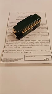 Lledo AEC Regal Bus, Nottingham Heritage Centre, Ruddington with cert - RARE - Picture 1 of 6