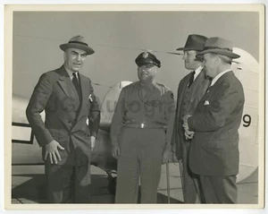 World War II, U.S. Army Air Corps - Turner Base, GA - W/ Eddie Rickenbacker - Picture 1 of 2