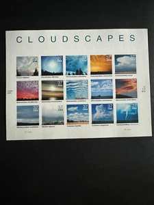 Scott #3878 Cloudscapes Pane of 15 37¢ Stamps (2004) - Picture 1 of 1