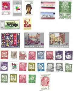 85 Briefmarken Sammlung – Deutschland, CEPT, Olympia, Rumänien, UdSSR, Fr, It - Bild 1 von 2
