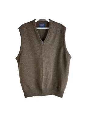 Vintage 90s Pendleton Virgin Wool Blank Knit Sweater Vest Mens Large - Image 1 of 4