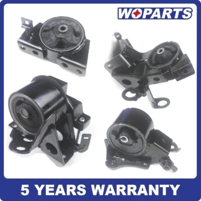 Juego de montaje de motor y transmisión de 4 piezas apto para Nissan X-Trail 2005-2006 2,5 L AWD Foto 1 de 4