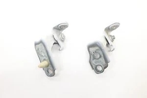 2015 - 2025 FORD MUSTANG FRONT LEFT SIDE DOOR UPPER & LOWER HINGE OEM WHITE_YZ - Picture 1 of 19
